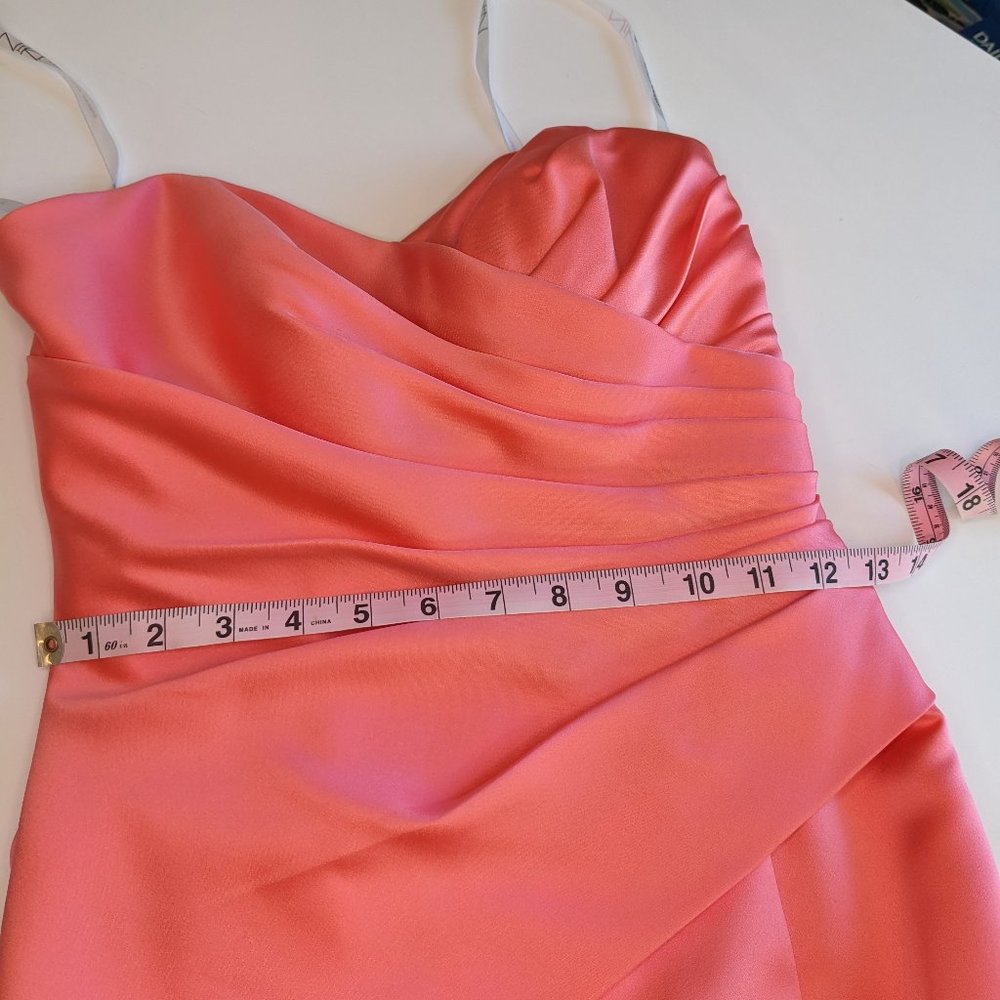 Alfred Angelo Vibrant Pink Strapless Gown - Picture 8 of 13